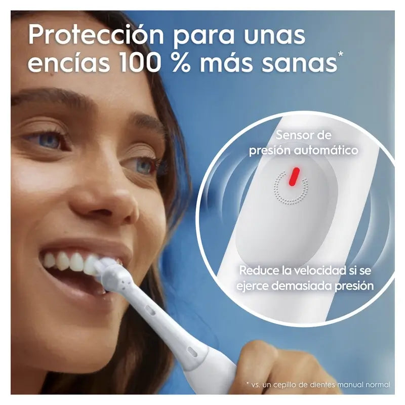 Spazzolino elettrico Oral B Braun Io2 Bianco, 2 testine, 1 confezione