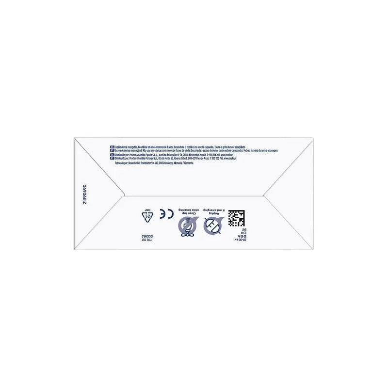 Spazzolino elettrico Oral B Braun Io2 Bianco, 2 testine, 1 confezione