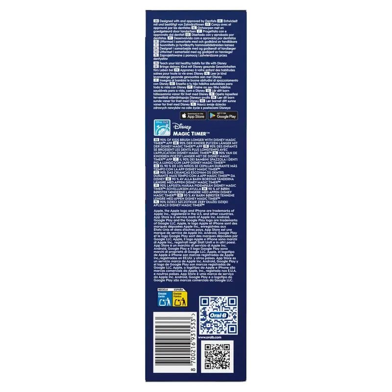 Spazzolino Oral B Braun iO2 per bambini con punto di cucitura