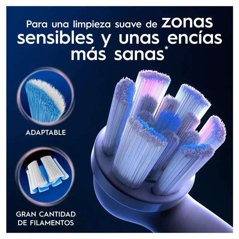 Oral-B Io Gentle Care Original Gengive Sensibili Spazzolini rotondi di ricambio , 6 pezzi