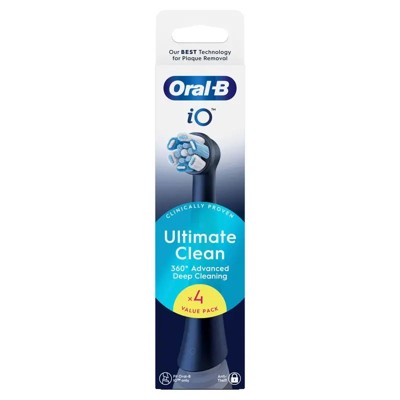 Testine di ricambio Oral B iO Ultimate Clean Black, confezione da 4 pz.