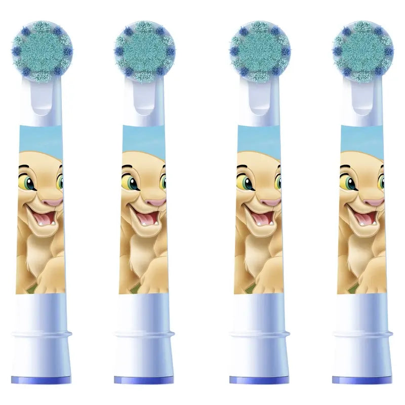 Spazzolini di ricambio Oral-B Braun Kids Disney Il Re Leone, 4 pezzi.