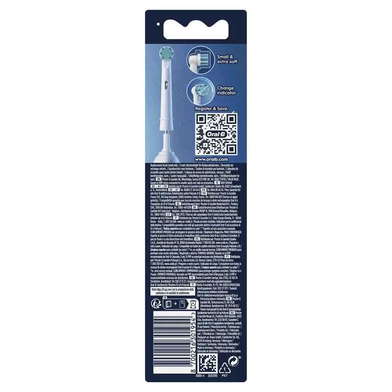 Spazzolini di ricambio Oral-B Braun Kids Disney Il Re Leone, 4 pezzi.