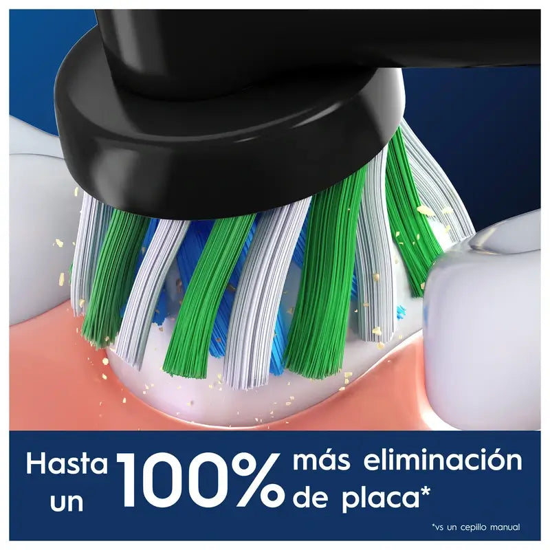 Ricarica Oral-B Braun Cross Action nera, 4 pz.