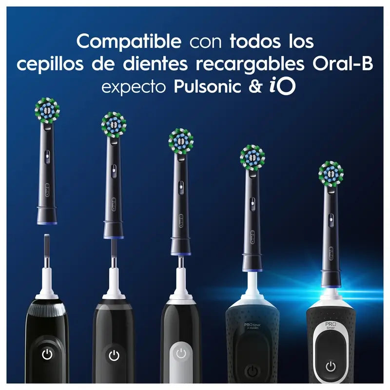 Ricarica Oral-B Braun Cross Action nera, 4 pz.