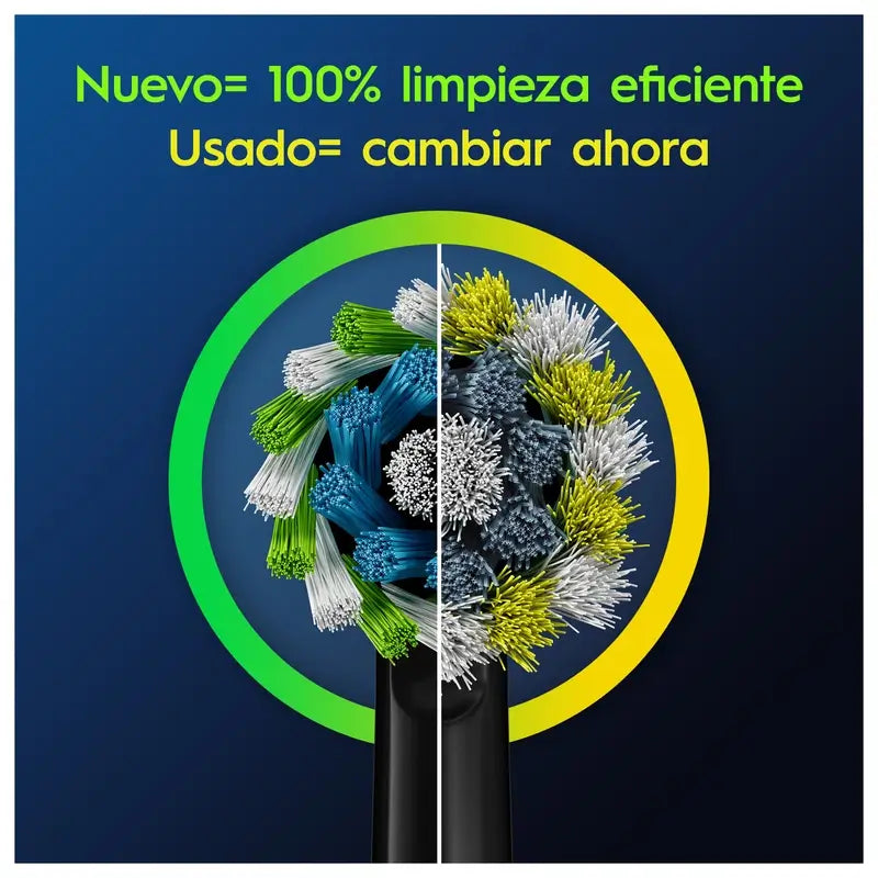 Ricarica Oral-B Braun Cross Action nera, 4 pz.