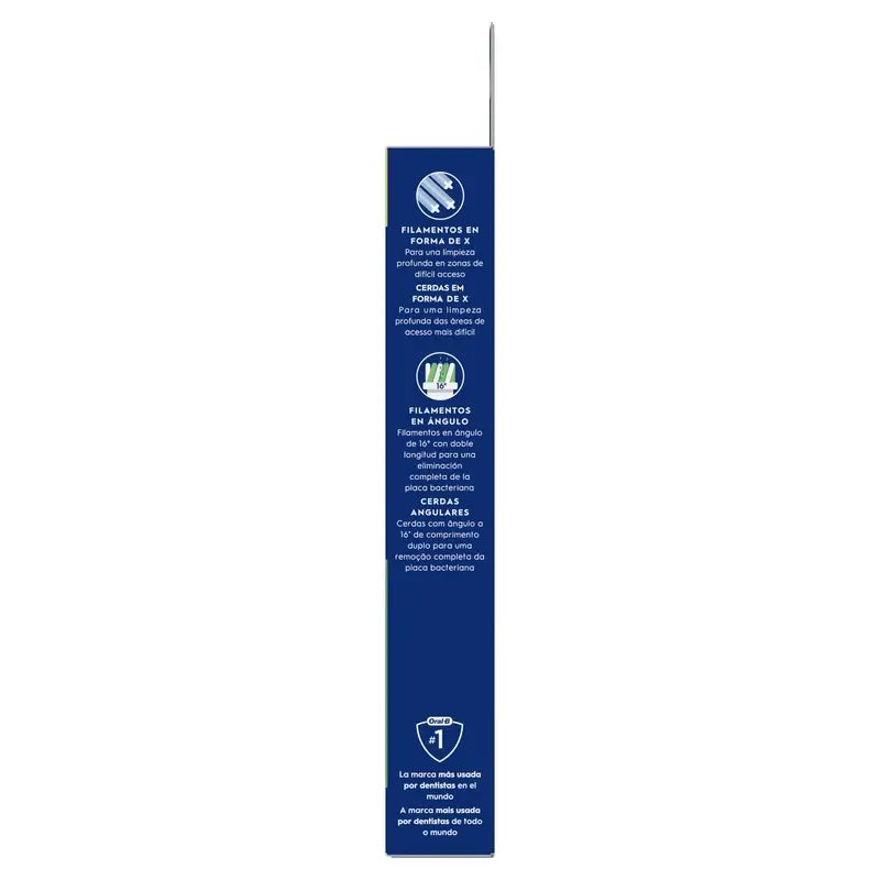 Ricarica Oral-B Braun Cross Action nera, 4 pz.