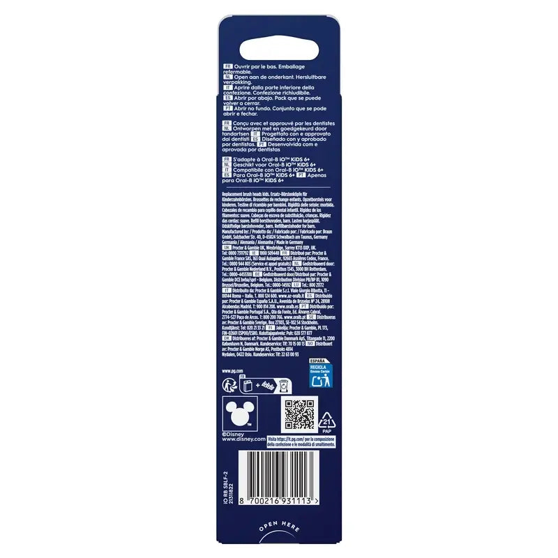 Ricarica Oral B Braun Io Stitch Gentle Care , 2 pezzi