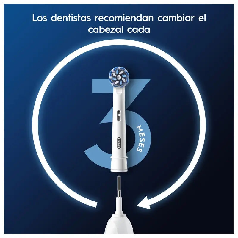 Ricarica Oral-B Braun Sensitive Clean, confezione da 6+2 pezzi.