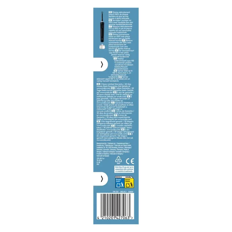 Spazzolino elettrico Oral-B Braun Vitality Pro nero, 1 pezzo