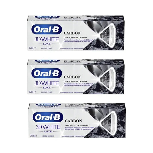 Dentifricio Oral-B al carbone vegetale, 3X75 Ml