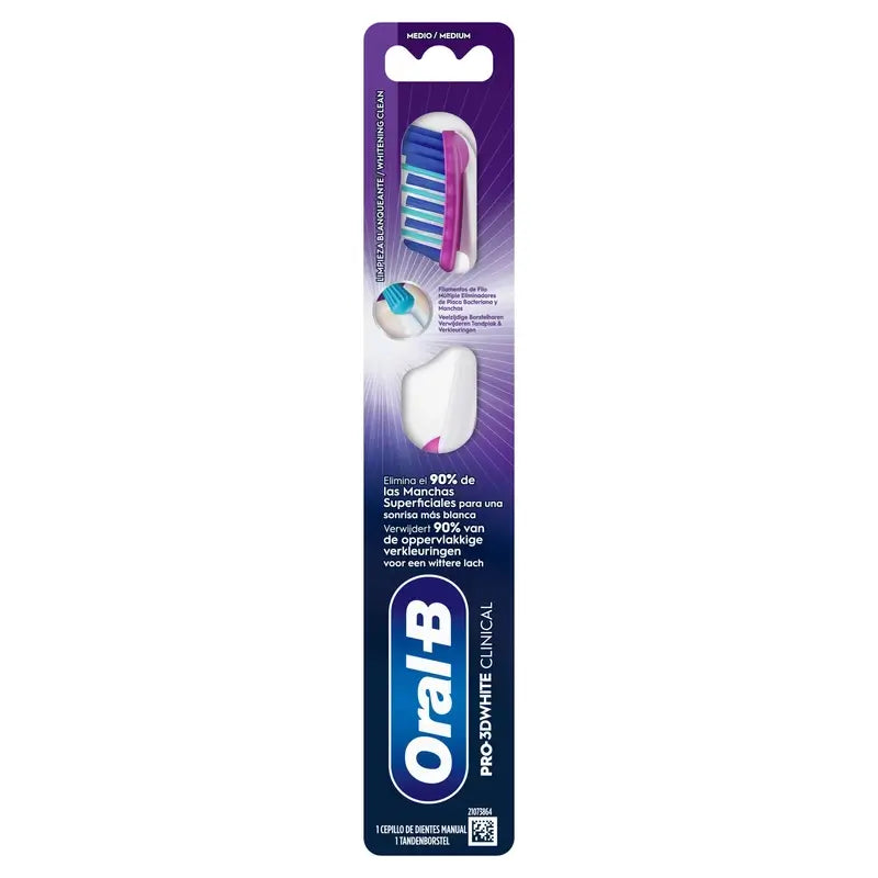 Oral-B Pro-3Dwhite Clinical 38 Medium , 1 pezzo