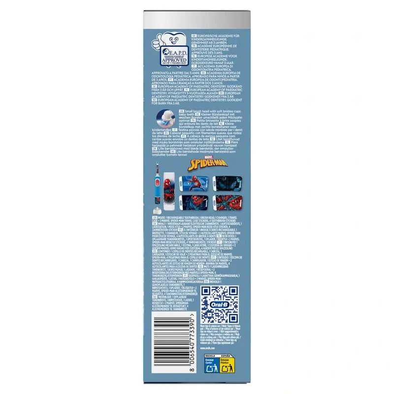 Spazzolino ricaricabile Oral-B Vitality Kids Box Spiderman
