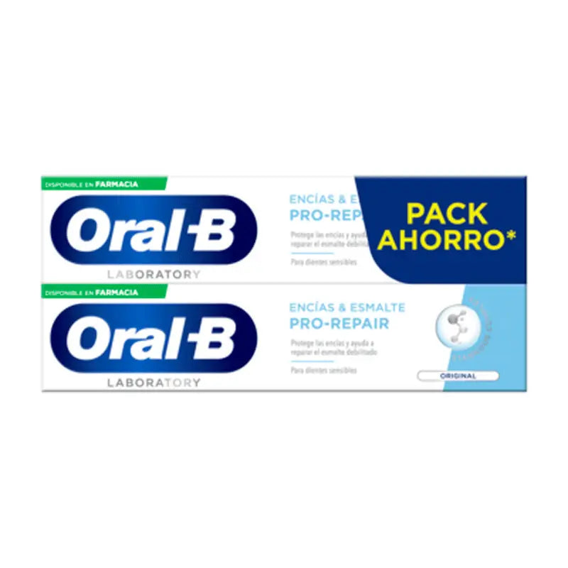 Oral-B Laboratory Gum & Enamel Pro-Repair Dentifricio originale 2X100 ml