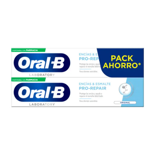 Oral-B Laboratory Gum & Enamel Pro-Repair Dentifricio originale 2X100 ml