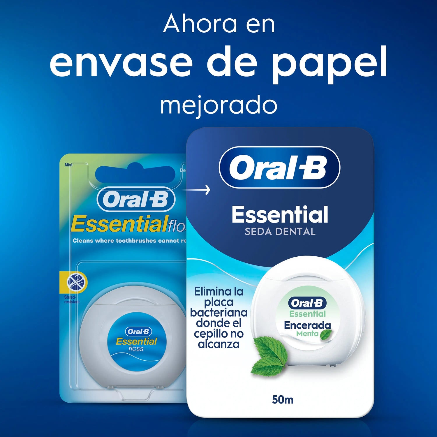 Filo interdentale Oral-B Essencial Wax/Mint 50 mt