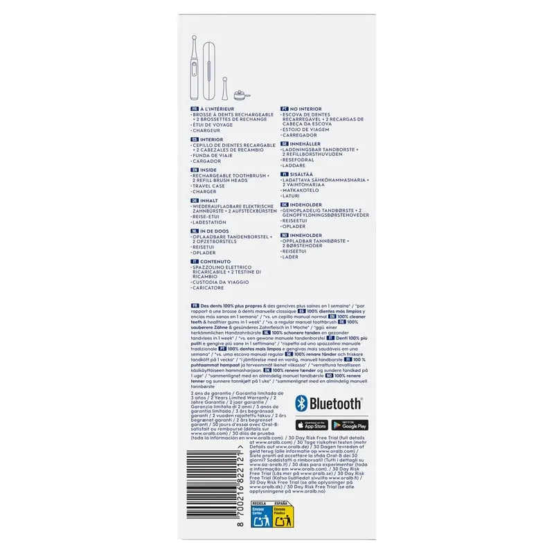 Spazzolino elettrico Oral-B Io 5 Bianco, 2 testine