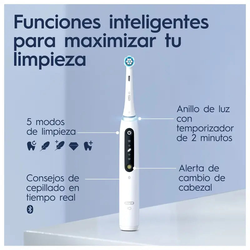 Spazzolino elettrico Oral-B Io 5 Bianco, 2 testine