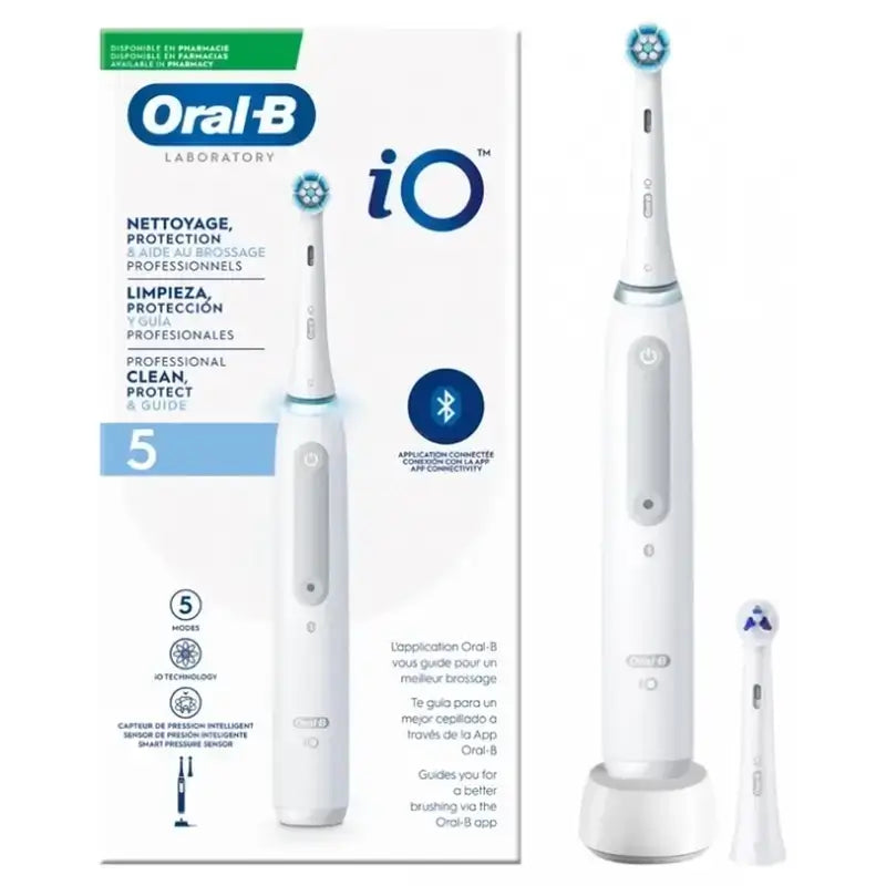 Spazzolino elettrico Oral-B Io 5 Bianco, 2 testine