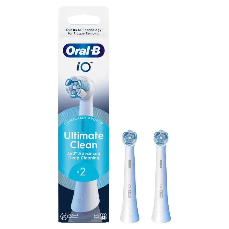 Testine di ricambio per spazzolino Oral-B iO Ultimate Clean, confezione da 2 pz.