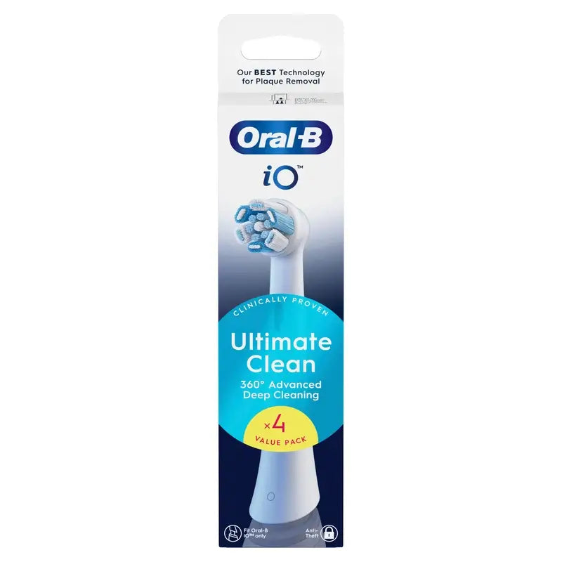 Testine di ricambio per spazzolino Oral-B iO Ultimate Clean, confezione da 4 pz.