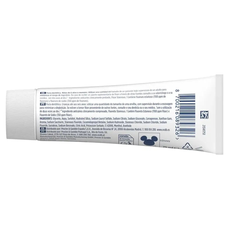 Oral-B Junior Star Wars Dentifricio 2X75 Ml, +6 Anni