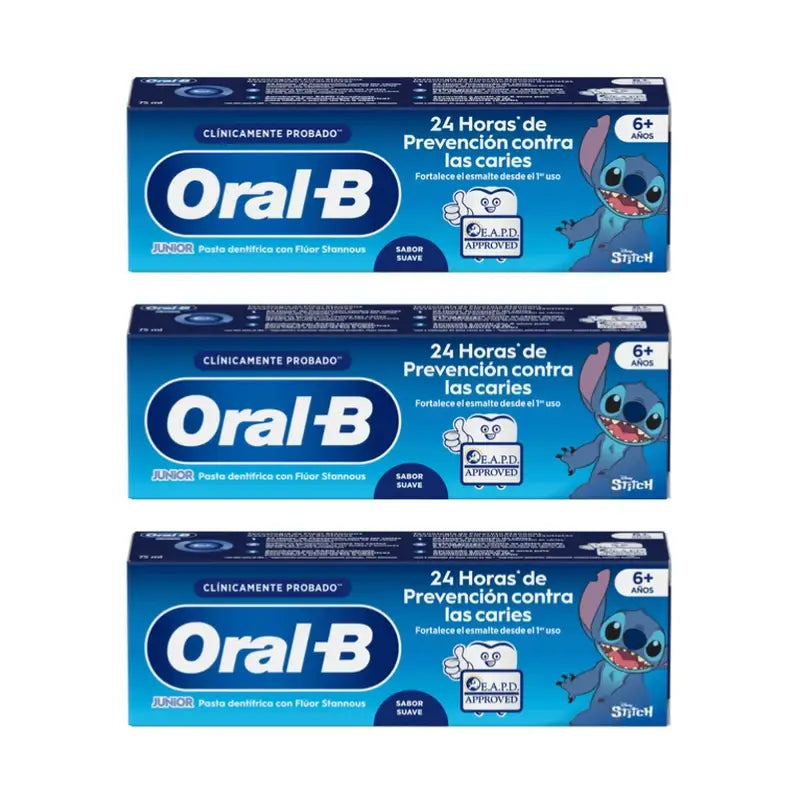 Oral-B Junior Star Wars Dentifricio 3X75 Ml, +6 Anni