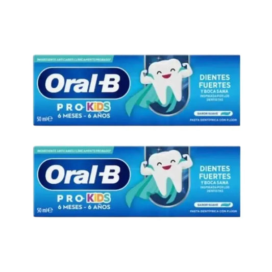 Dentifricio Oral-B per bambini 2X50Ml, +6 mesi