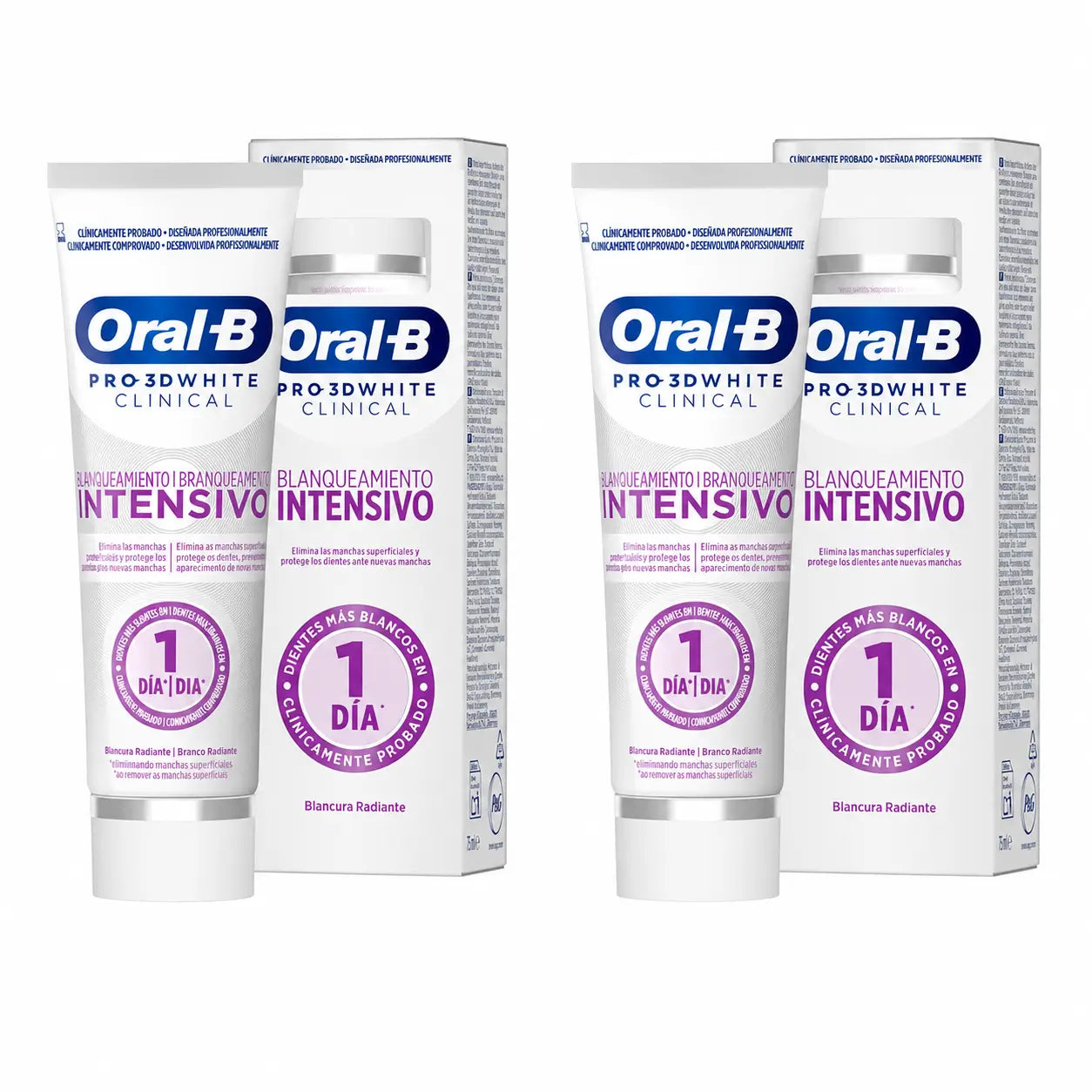 Oral-B Dentifricio 3Dw Sbiancante Radiante, 75 ml, confezione da 2