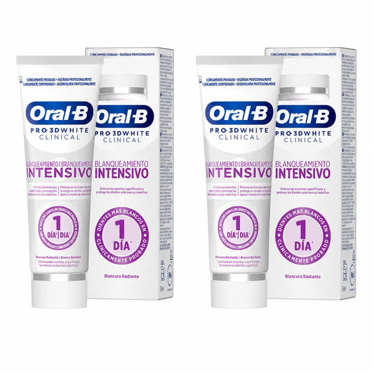 Oral-B Dentifricio 3Dw Sbiancante Radiante, 75 ml, confezione da 2