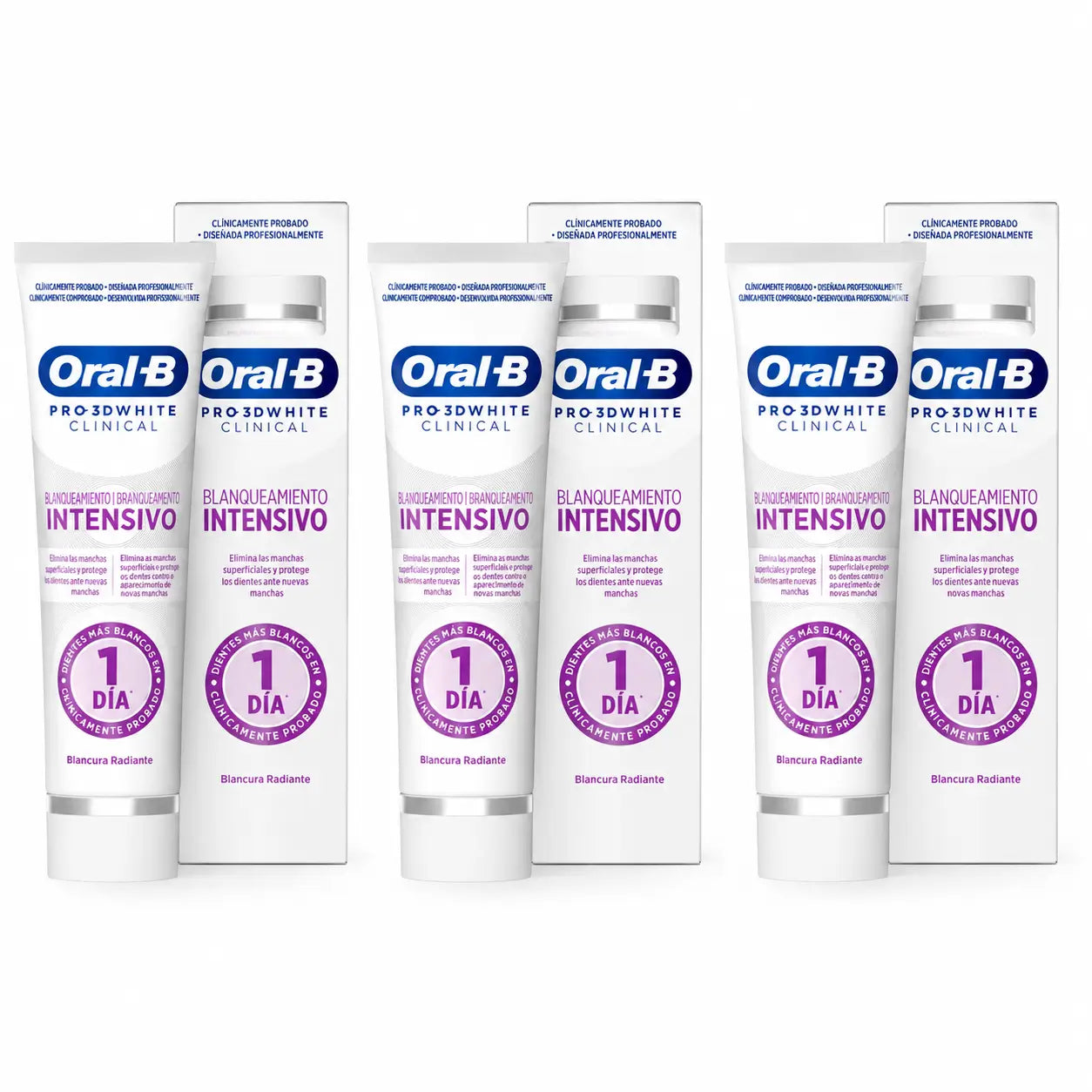 Oral-B Dentifricio 3Dw Sbiancante Radiante, 75 ml, confezione da 3