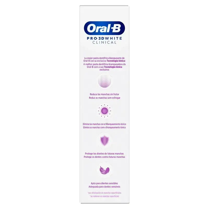 Oral-B Dentifricio 3Dw Sbiancante Radiante, 75 ml, confezione da 3