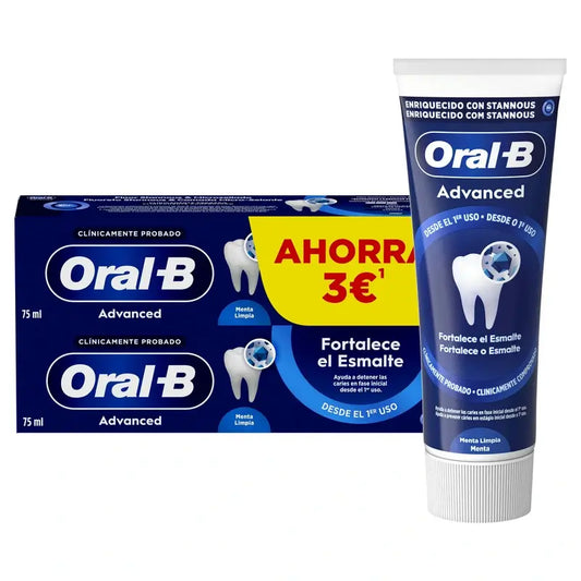 Oral-B Advanced Rinforza Smalto Duplo, 2x75 ml