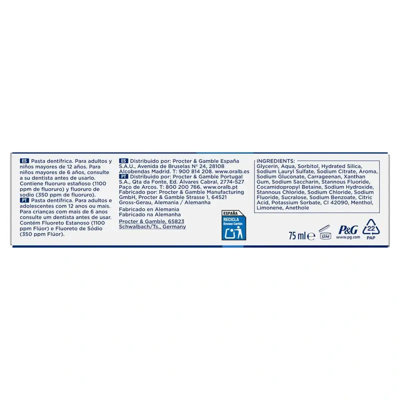 Oral-B Advanced rafforza lo smalto, 75 ml