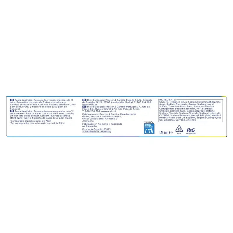 Oral-B Pro-Expert Protezione Professionale, 125 ml