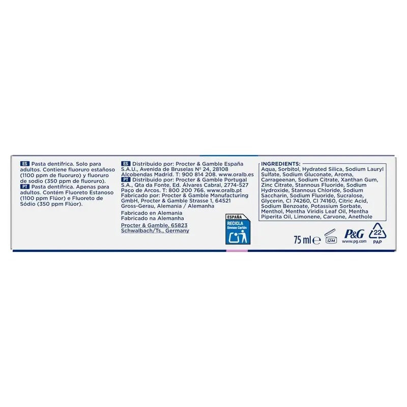 Dentifricio Oral-B Advanced Gum Protection Menta fresca , 75 ml