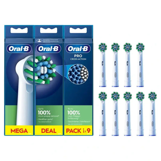 Ricarica per spazzolino Oral-B. Cross ActiOn 9 pz.