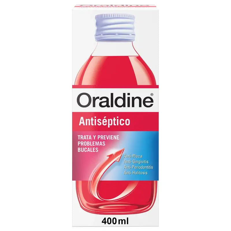 Oraldine Collutorio antisettico antibatterico per uso quotidiano, 400 ml