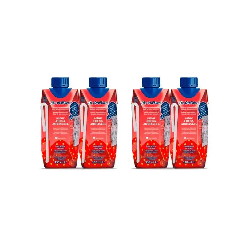 Oralsuero Bioralsuero Probiotico Fragola, 4X330 Ml