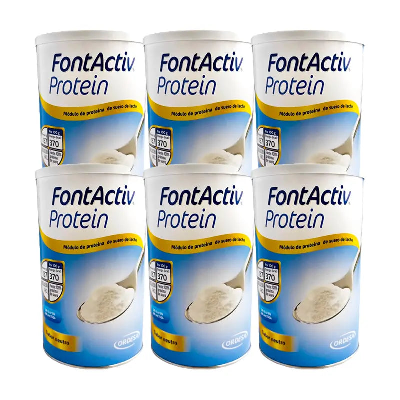 Proteine Fontactiv al gusto neutro 250g x 6 vasetti