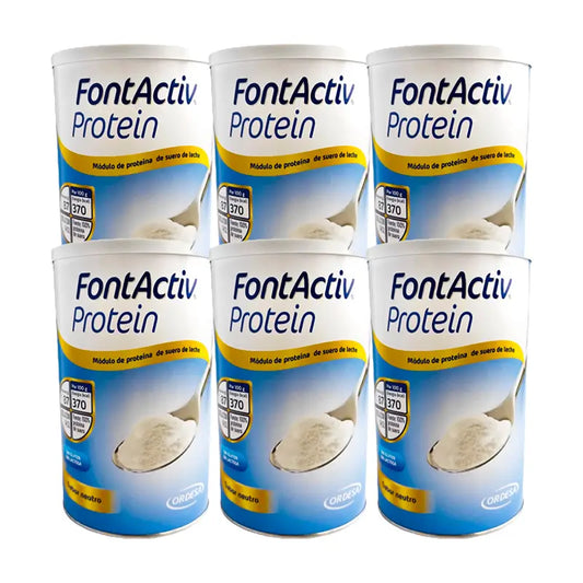 Proteine Fontactiv al gusto neutro 250g x 6 vasetti
