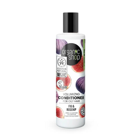 Organic Shop Balsamo Volumizzante per Capelli Grassi Fico e Rosa Mosqueta, 280 Ml