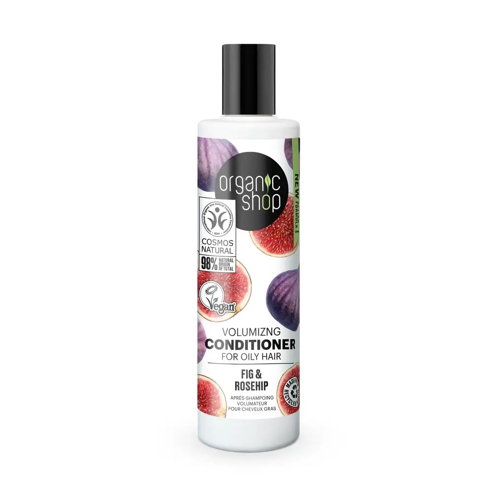 Organic Shop Balsamo Volumizzante per Capelli Grassi Fico e Rosa Mosqueta, 280 Ml