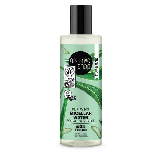 Organic Shop Acqua micellare purificante per tutti i tipi di pelle Avocado e Aloe Da Organic Shop, 150 Ml