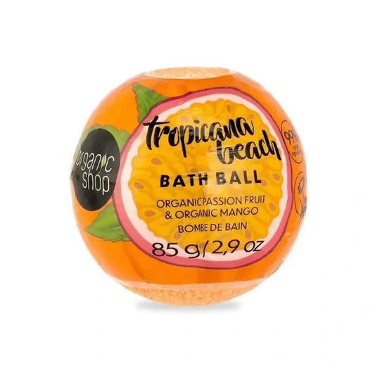 Negozio Biologico Tropicana Beach Bomba da bagno biologica al frutto della passione e al mango, 85 G