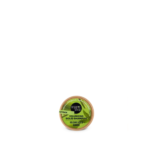 Organic Shop Shampoo solido volumizzante Cenere vulcanica e bambù, 60 G