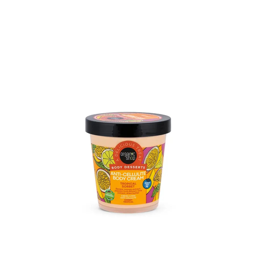 Organic Shop Sorbetto Tropicale Crema Corpo Anti Cellulite, 450 Ml