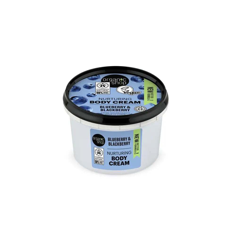Organic Shop Crema corpo arricchita alle more e ai mirtilli, 250 Ml