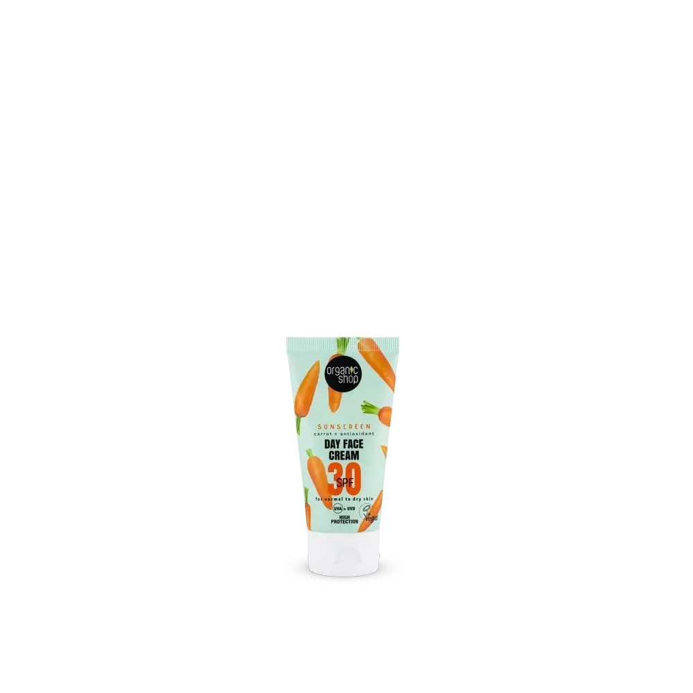 Negozio Biologico Carota + Crema solare antiossidante per il viso Spf30, 50 Ml