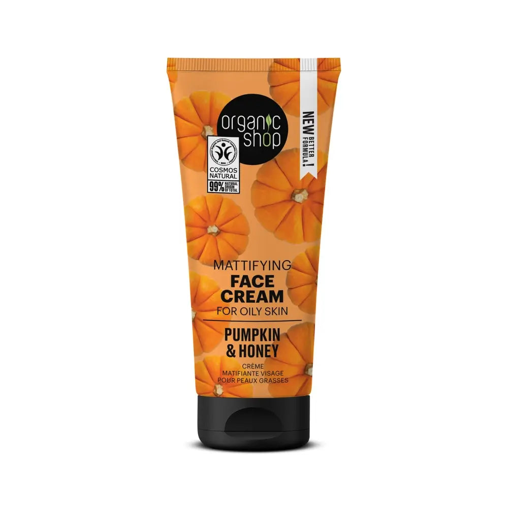 Negozio Biologico Negozio Biologico Crema viso opacizzante per pelli grasse Zucca e Miele, 50 Ml
